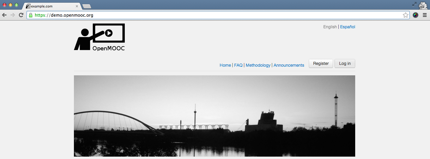 Login to the platform