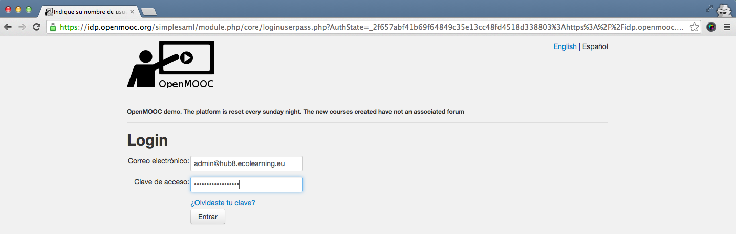 Filling email and password fields in login form
