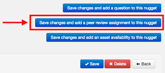 Adding a peer review assignment