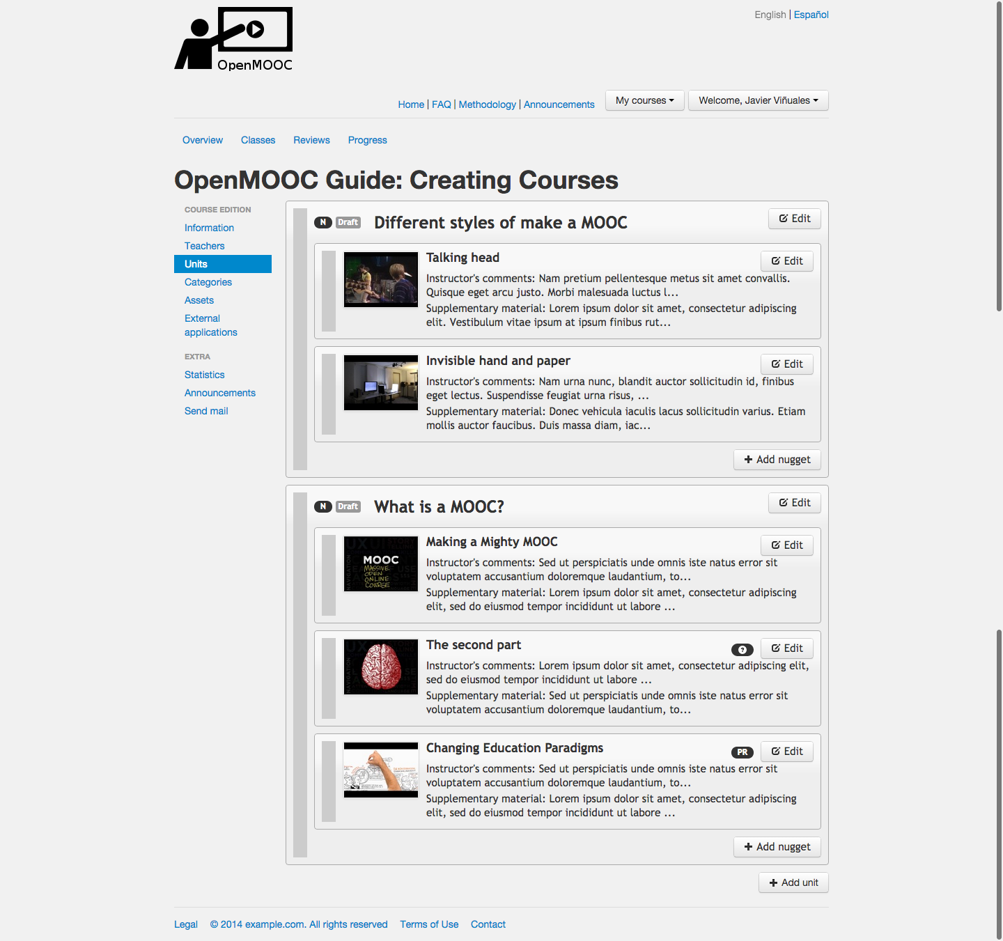 Drop the unit where you want