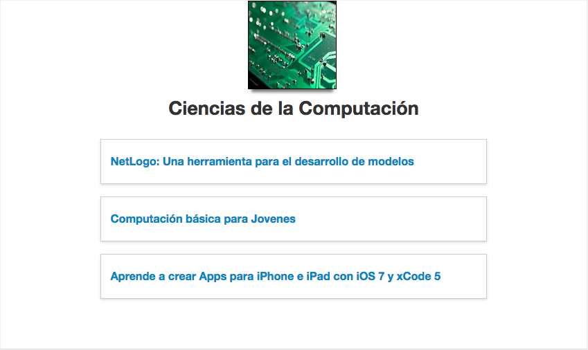 Category web page